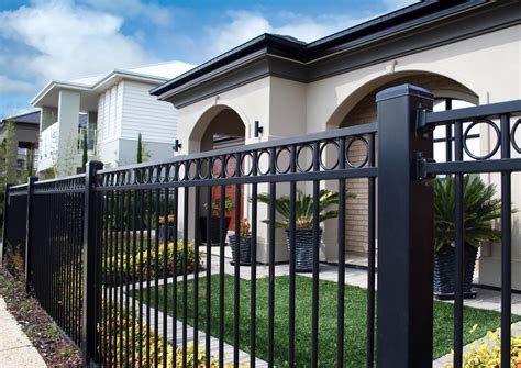 house metal fence design|residential metal fence designs.